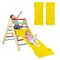 3-In-1 Wooden Climbing Triangle Set Triangle Climber W/ Ramp
